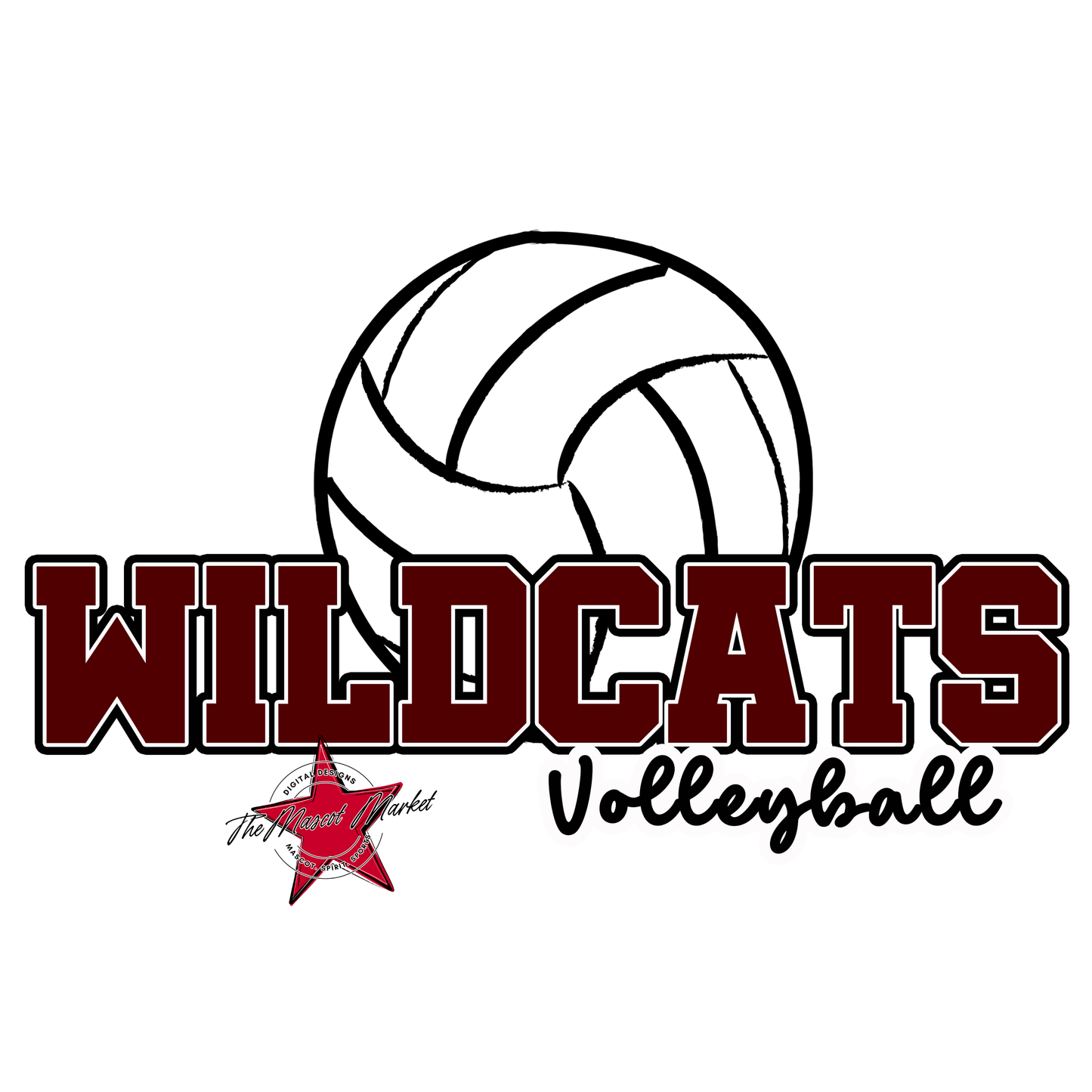 Wildcats Varsity Volleyball-Maroon