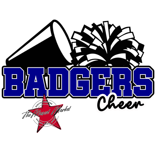 Badgers Varsity Cheer Design-Blue