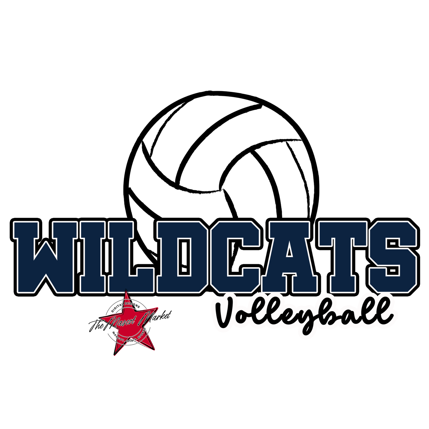 Wildcats Varsity Volleyball-Navy