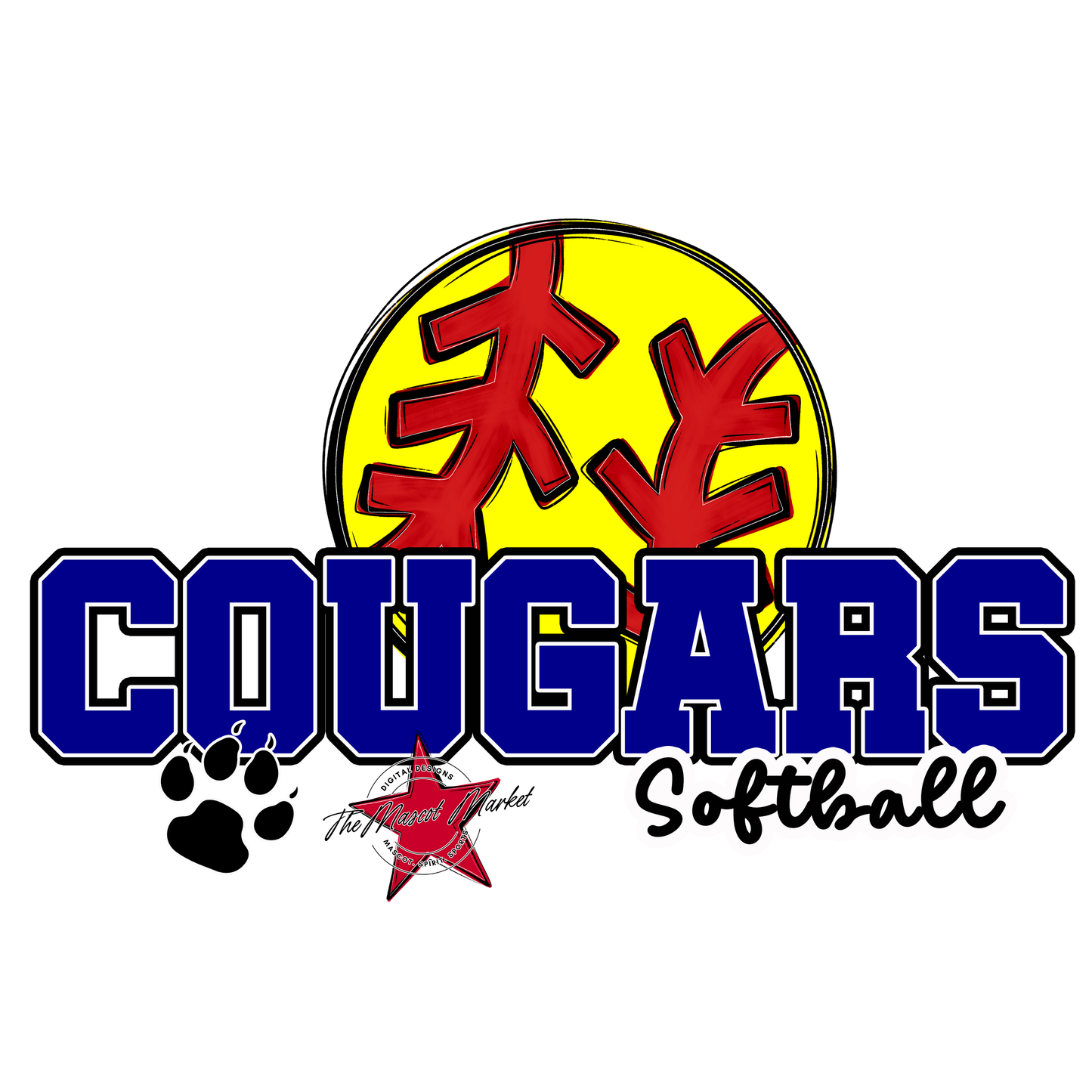 Cougars Varsity Softball-Blue