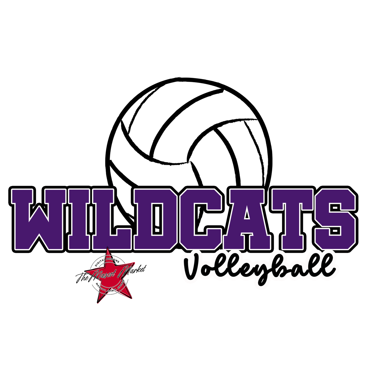 Wildcats Varsity Volleyball-Purple