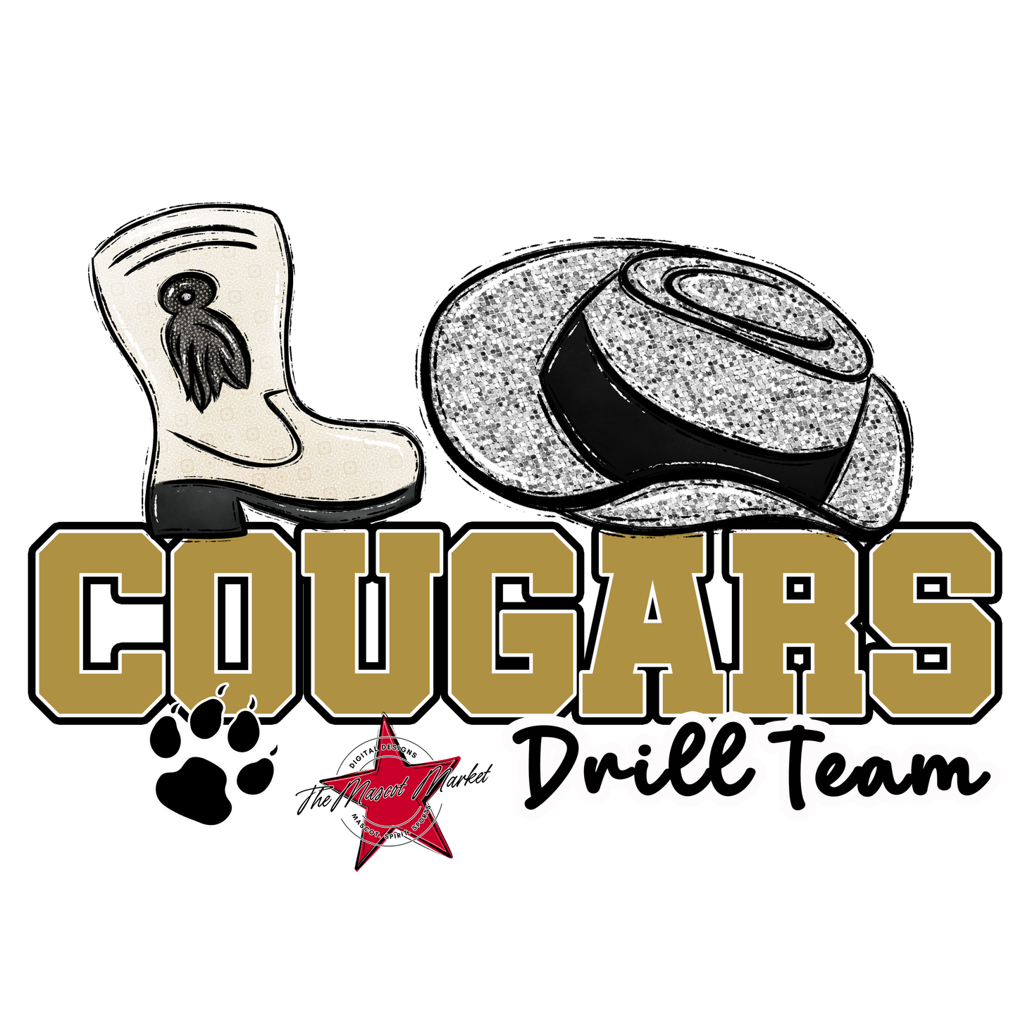 Cougars Varsity Drillteam-Gold