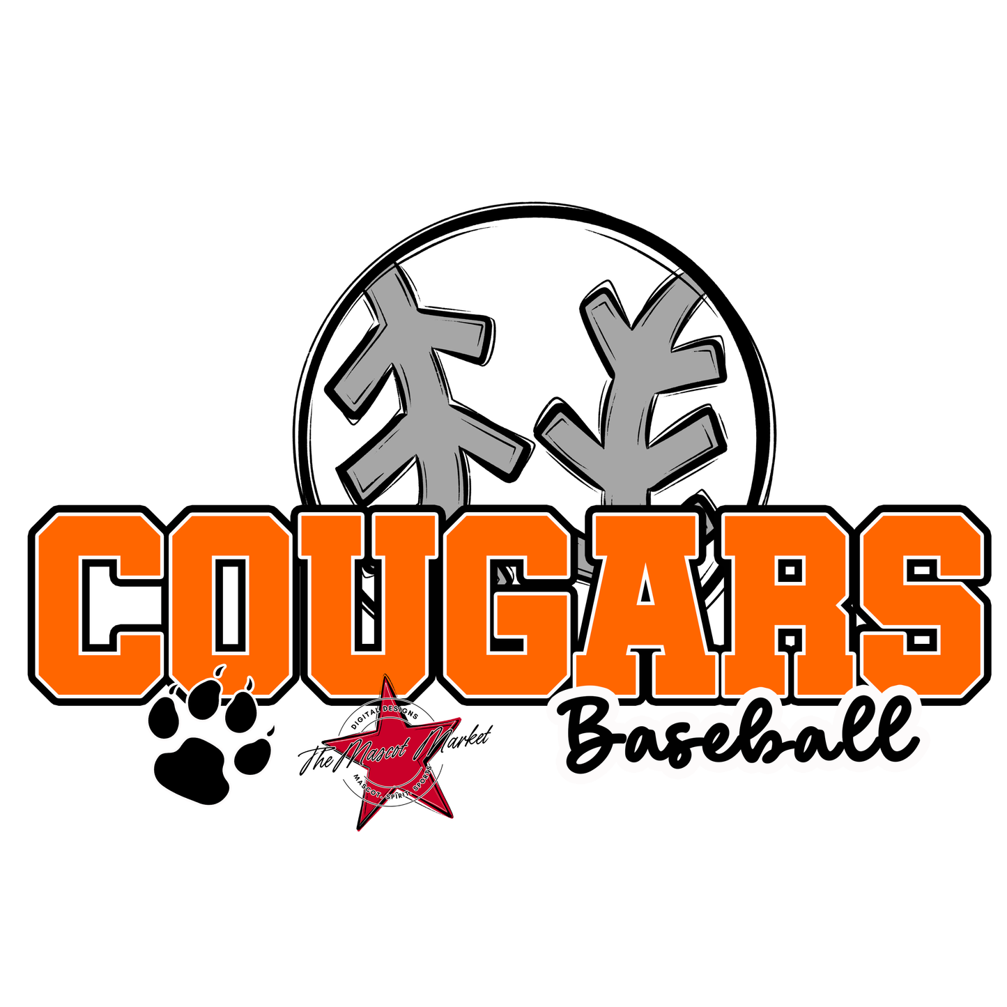 Cougars Varsity Baseball-Orange