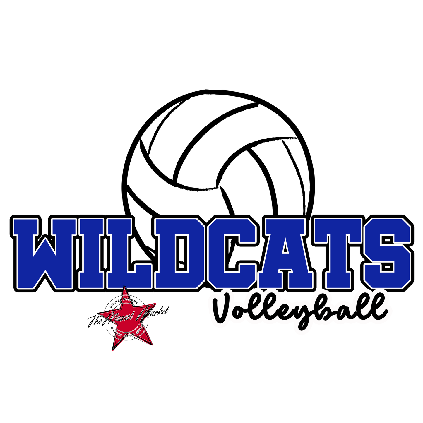 Wildcats Varsity Volleyball-Royal Blue