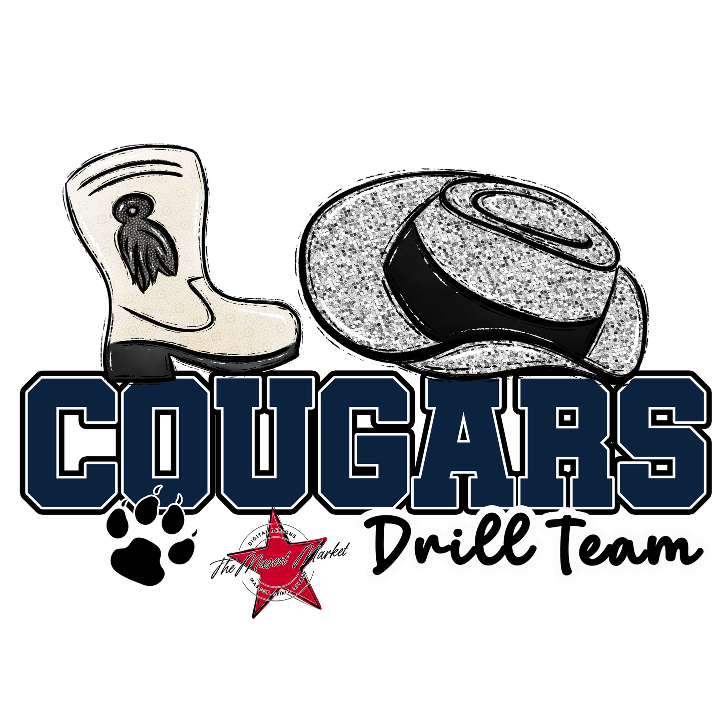 Cougars Varsity Drillteam-Navy