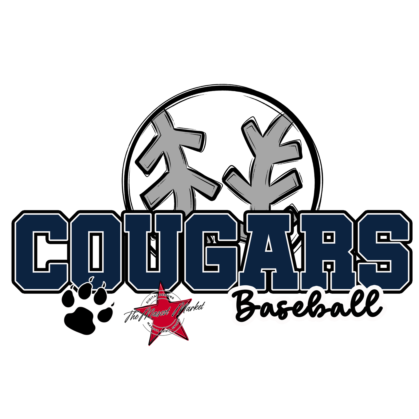 Cougars Varsity Baseball-Navy