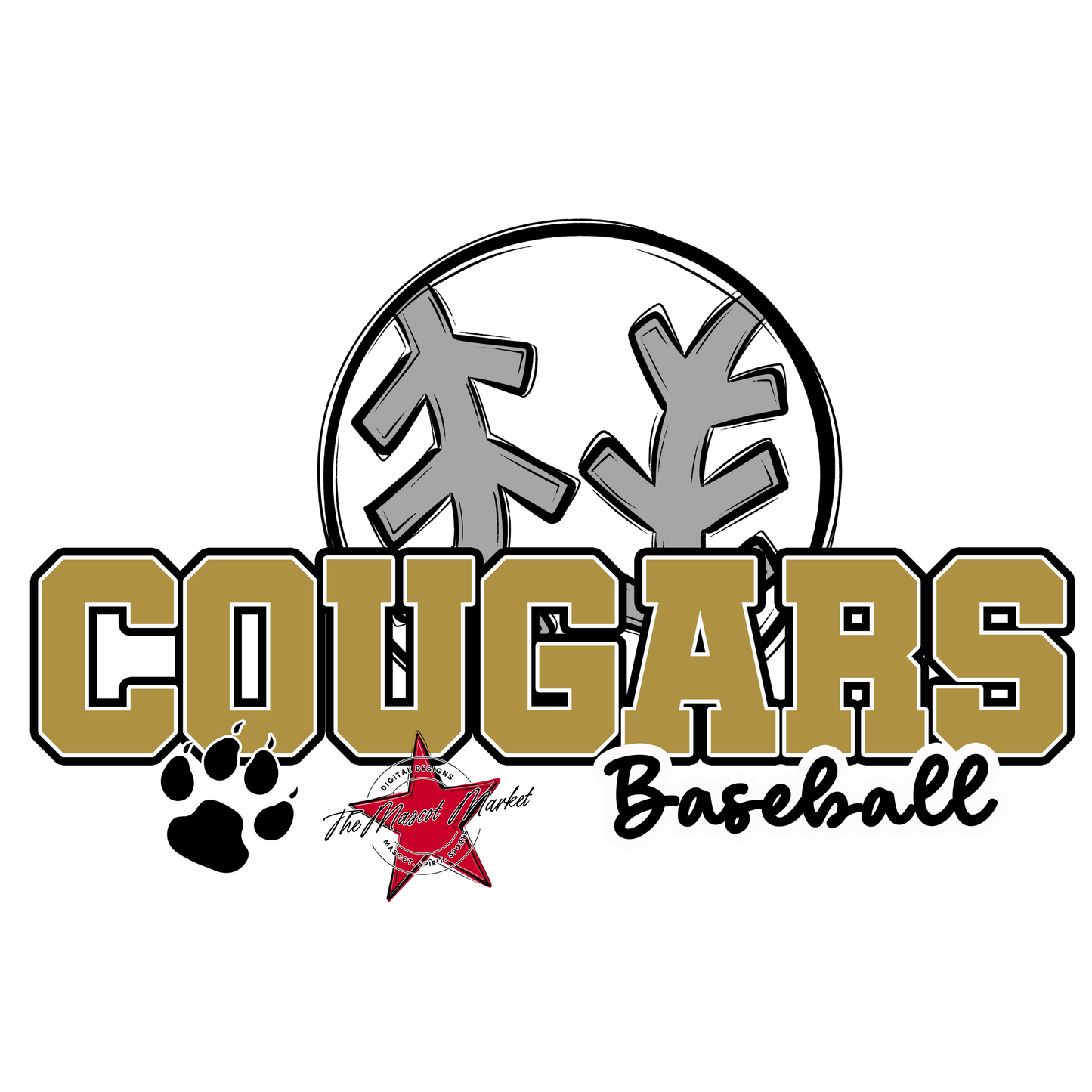 Cougars Varsity Baseball-Gold