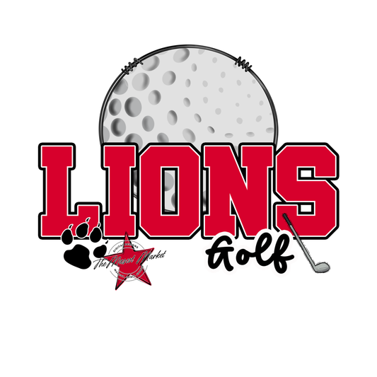 Lions Varsity Golf-Red