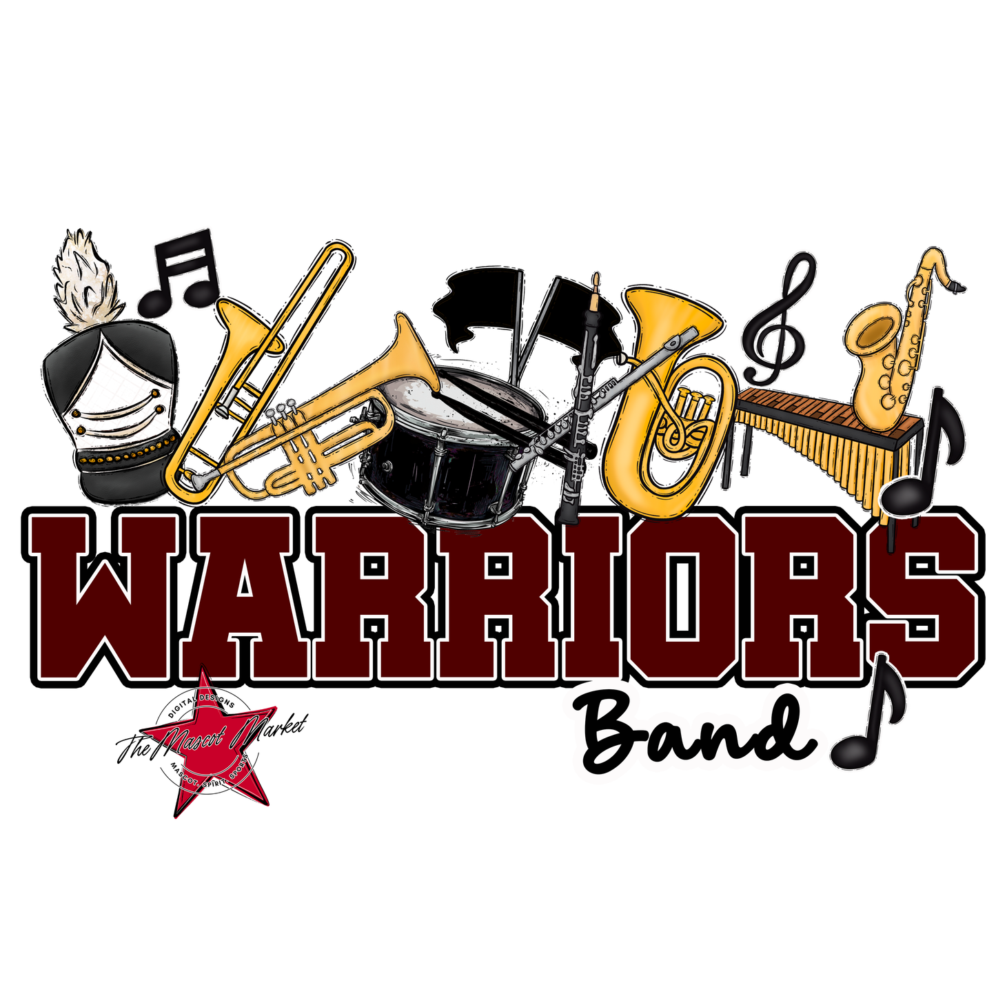 Warriors Varsity Band-Maroon