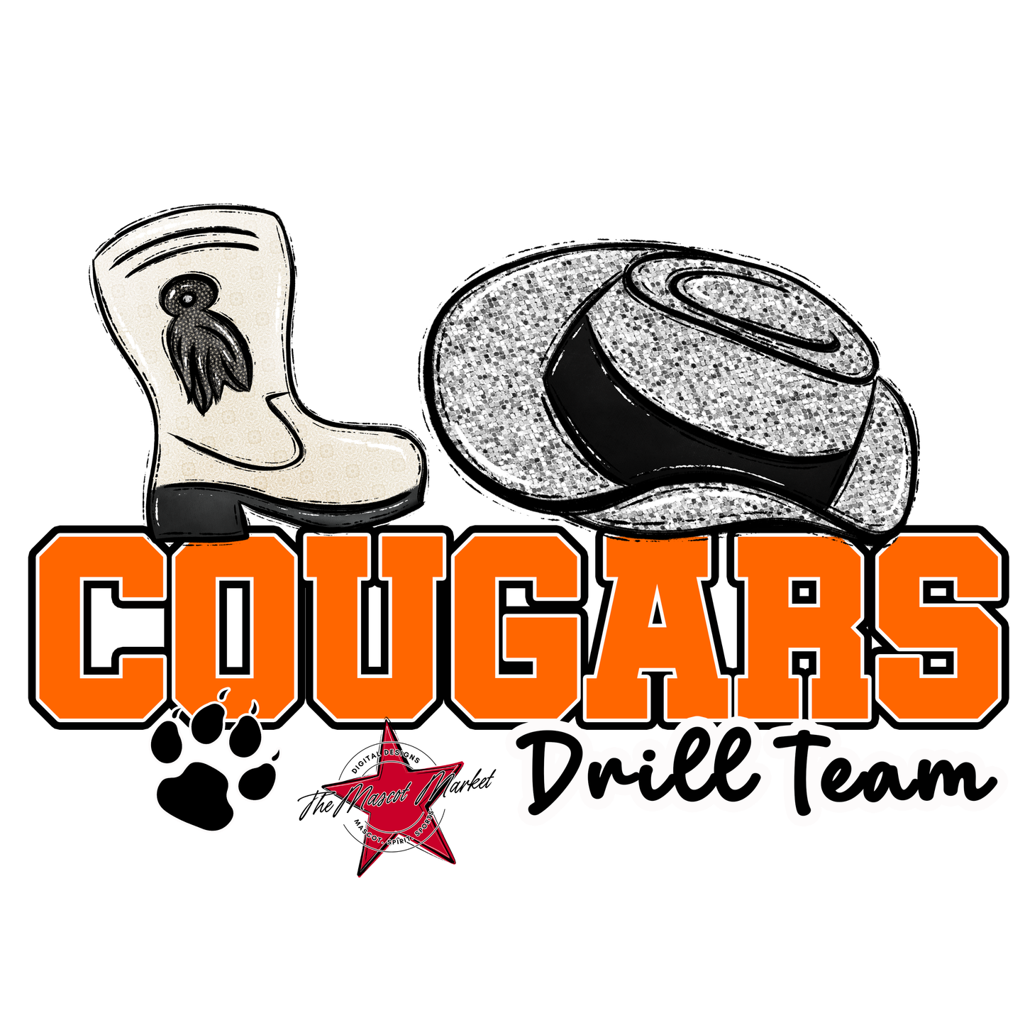 Cougars Varsity Drillteam-Orange