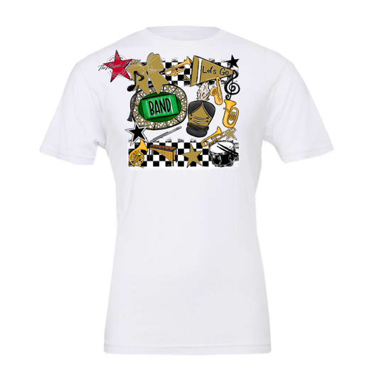 Band Checkers Spirit Design-Gold