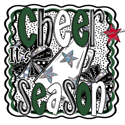 It's Cheer Season Dot Design-Green