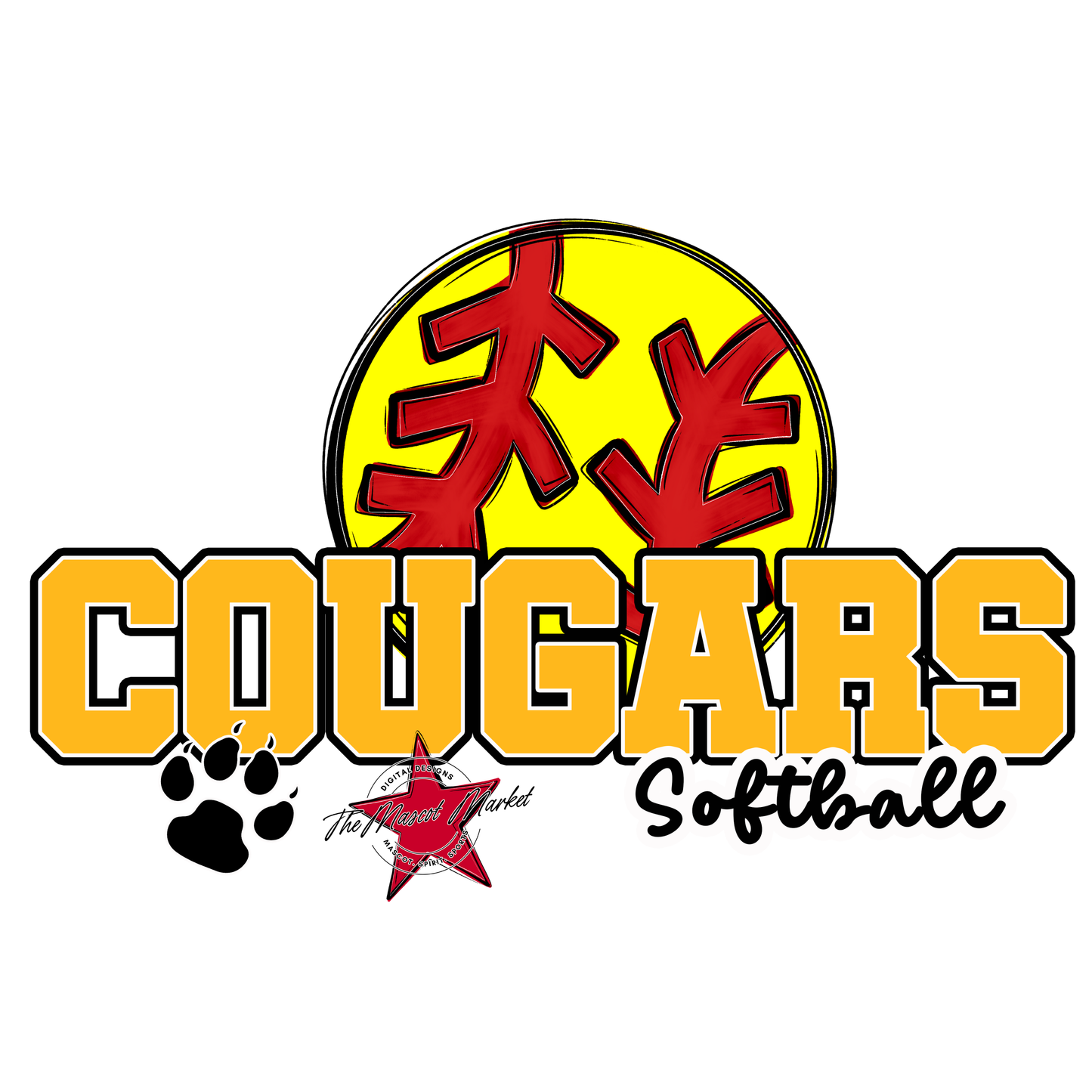 Cougars Varsity Softball-Yellow