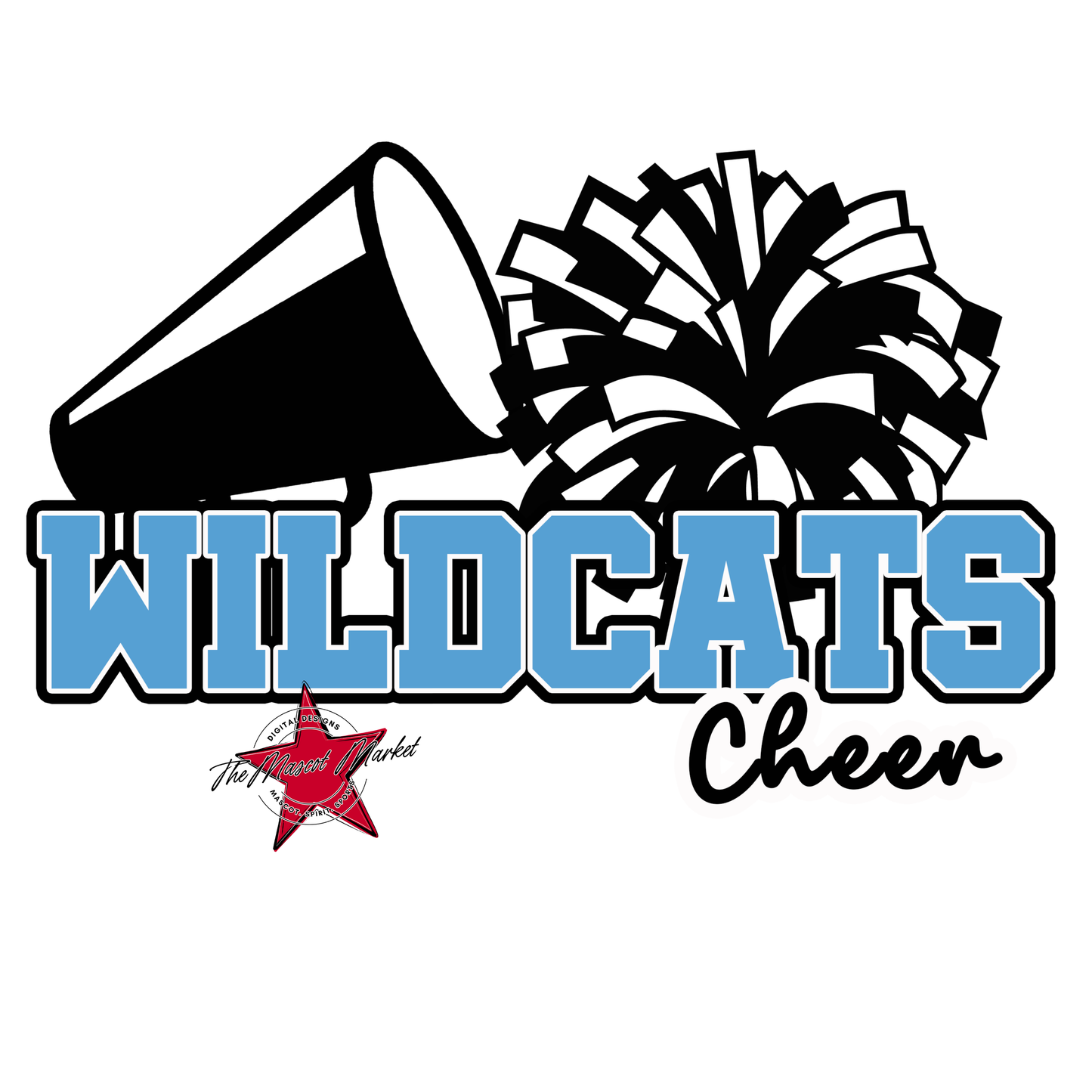 Wildcats Varsity Cheer-Carolina Blue