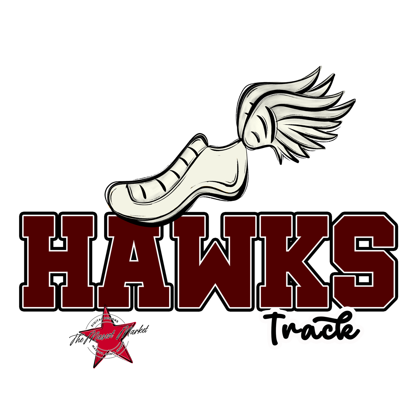 Hawks Varsity Track-Maroon