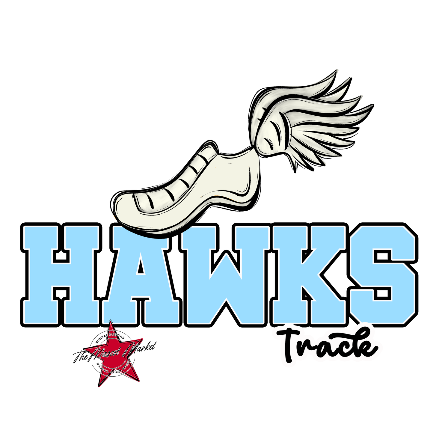 Hawks Varsity Track-Columbia Blue