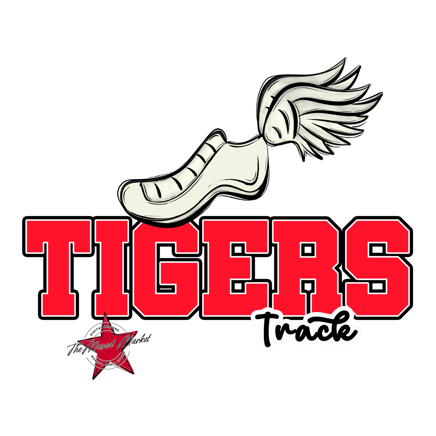 Tigers Varsity Track-Bright Red