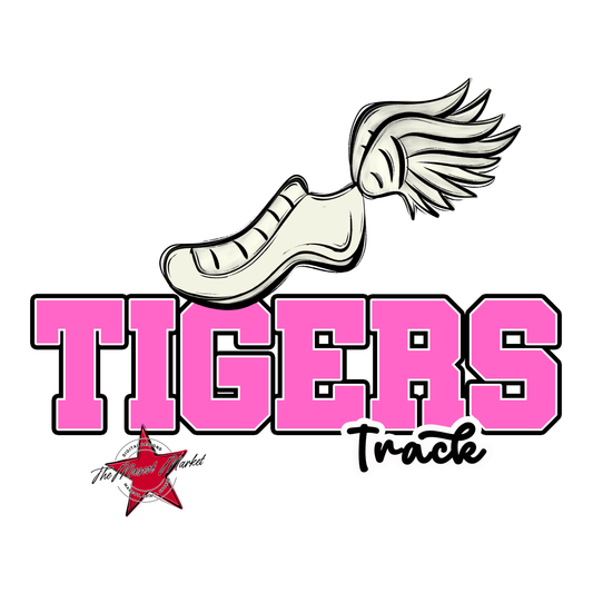 Tigers Varsity Track-Baby Pink