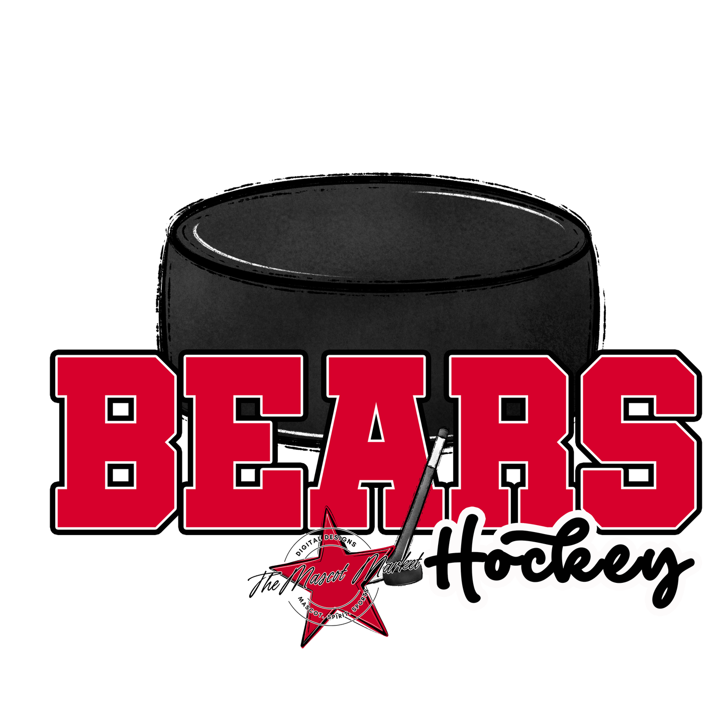 Bears Varsity Hockey Design-Red