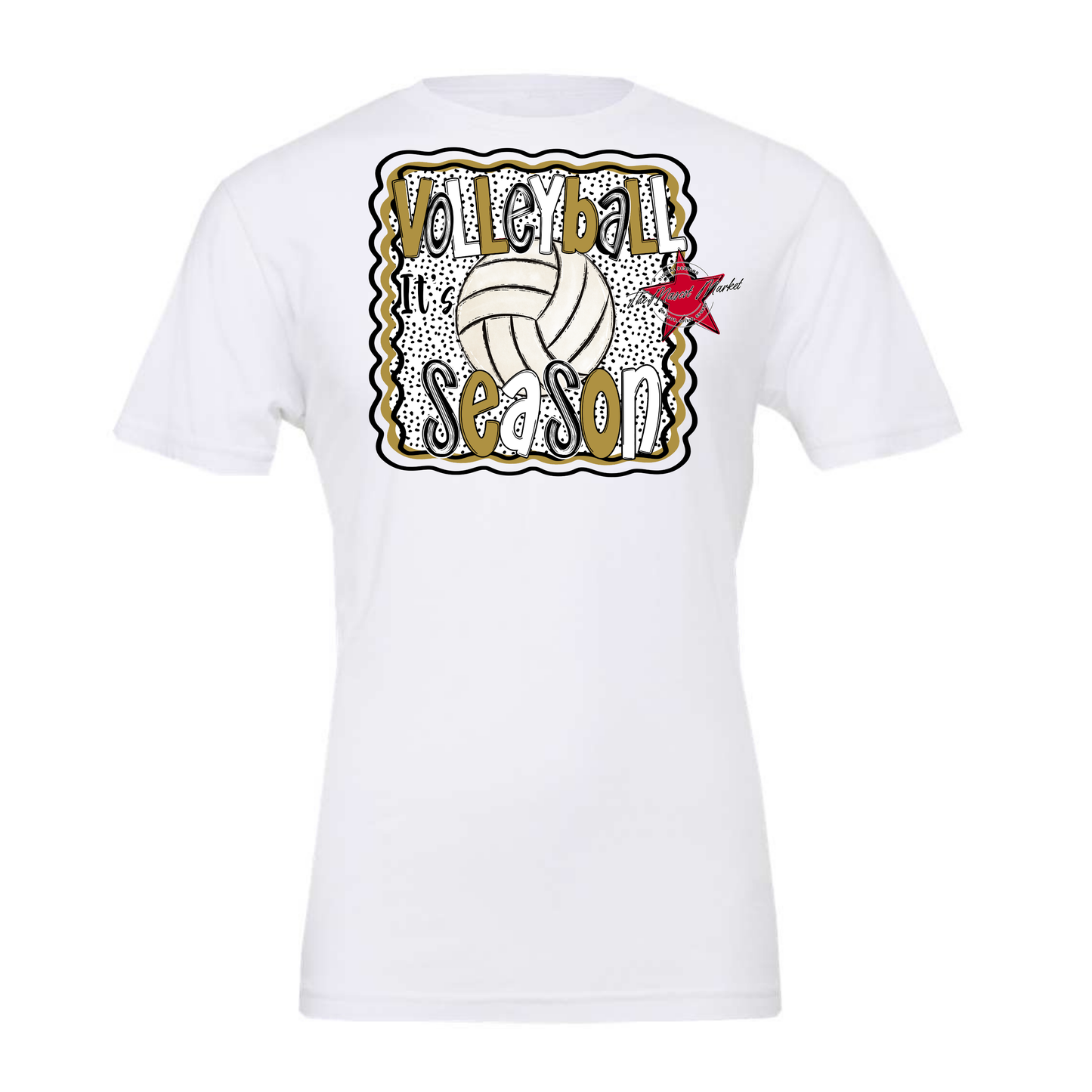 It's Volleyball Season Design-Gold