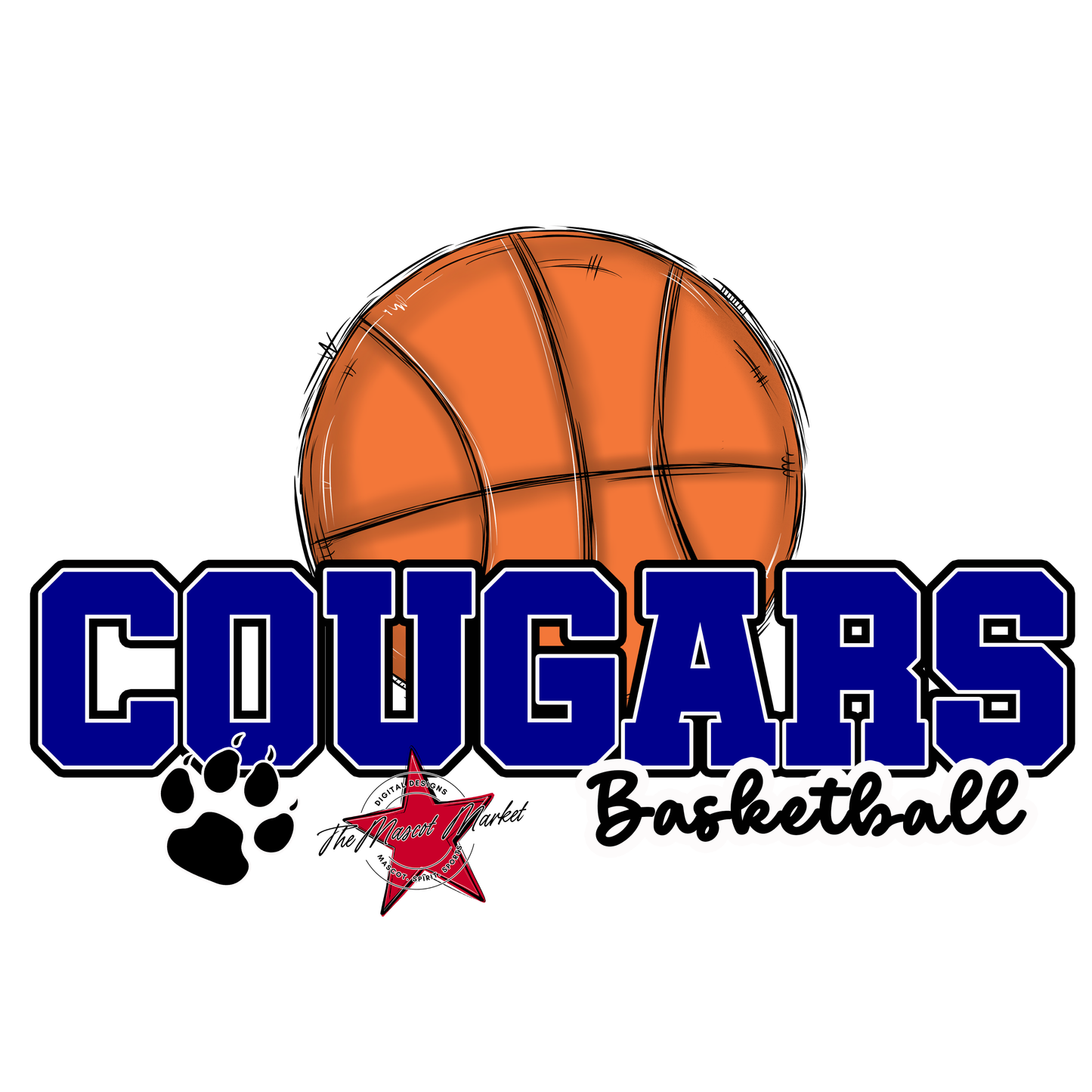 Cougars Varsity Basketball-Blue