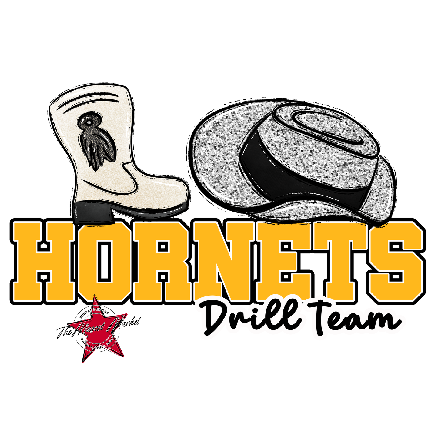 Hornets Varsity Drillteam-Yellow