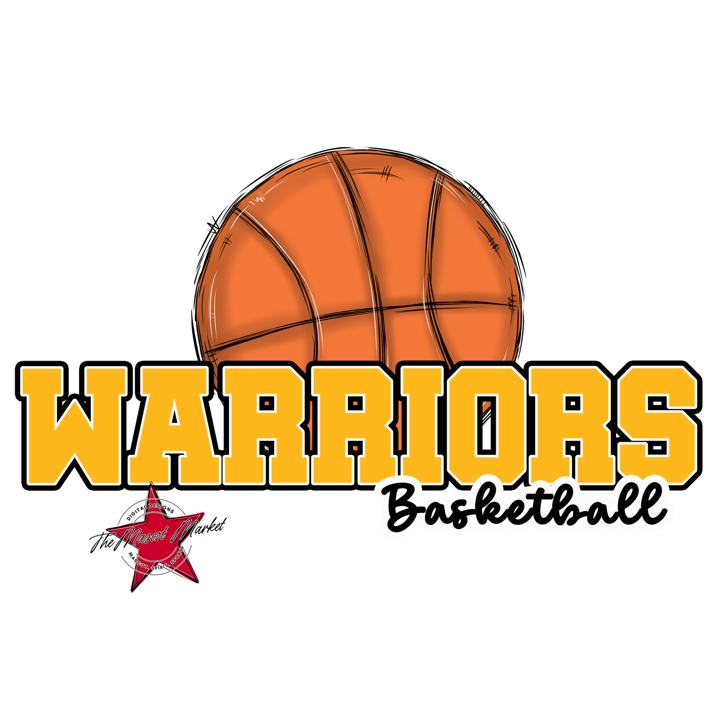 Warriors Varsity Basketball-Yellow