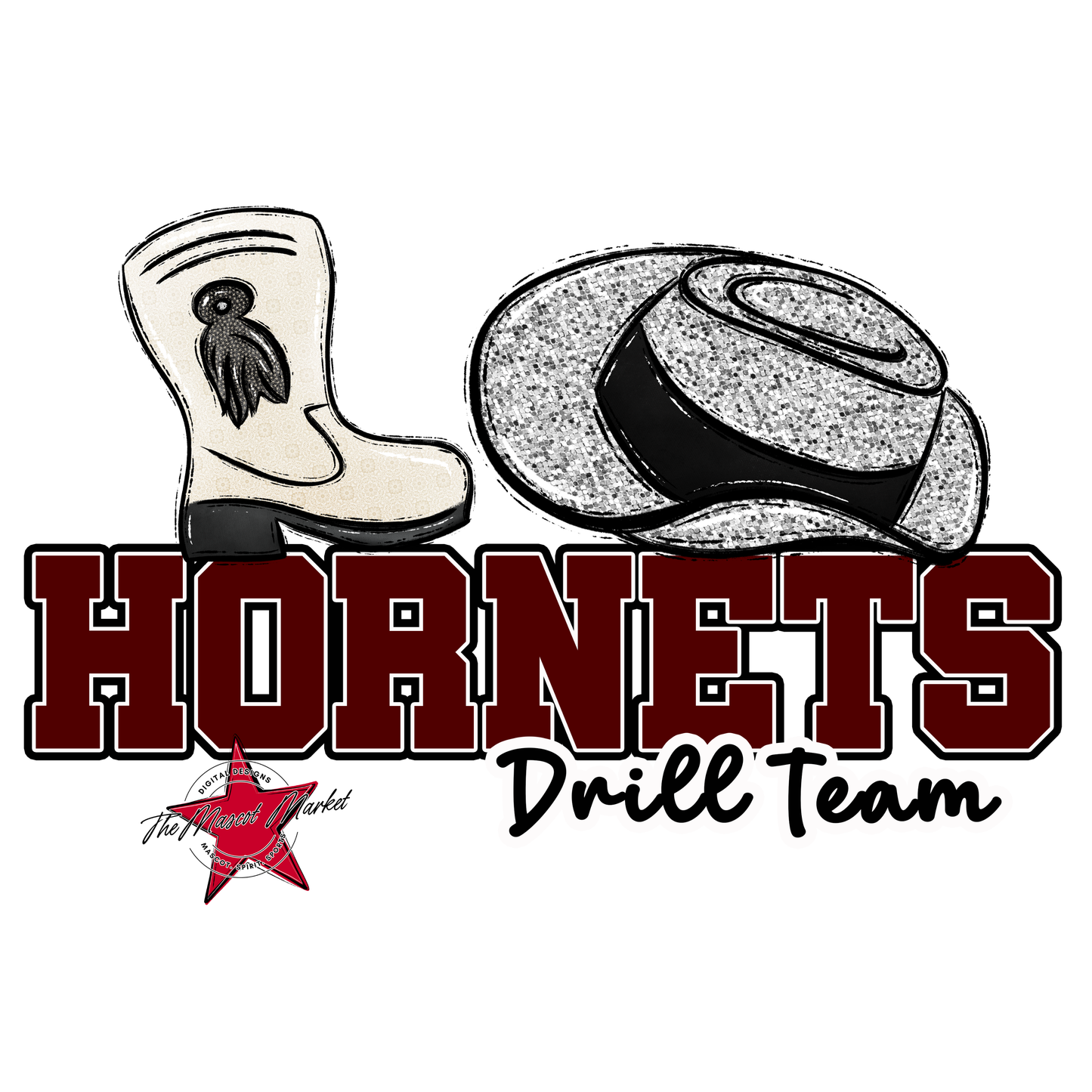 Hornets Varsity Drillteam-Maroon