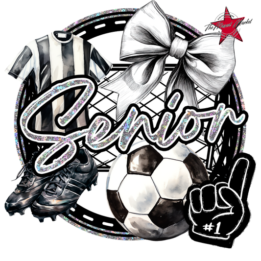 Senior Circle Soccer Design-Silver