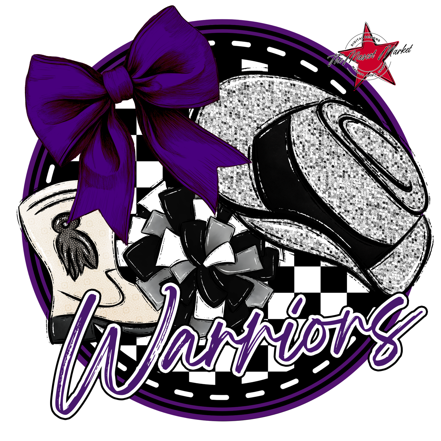 Warriors Circle Drillteam Design-Purple