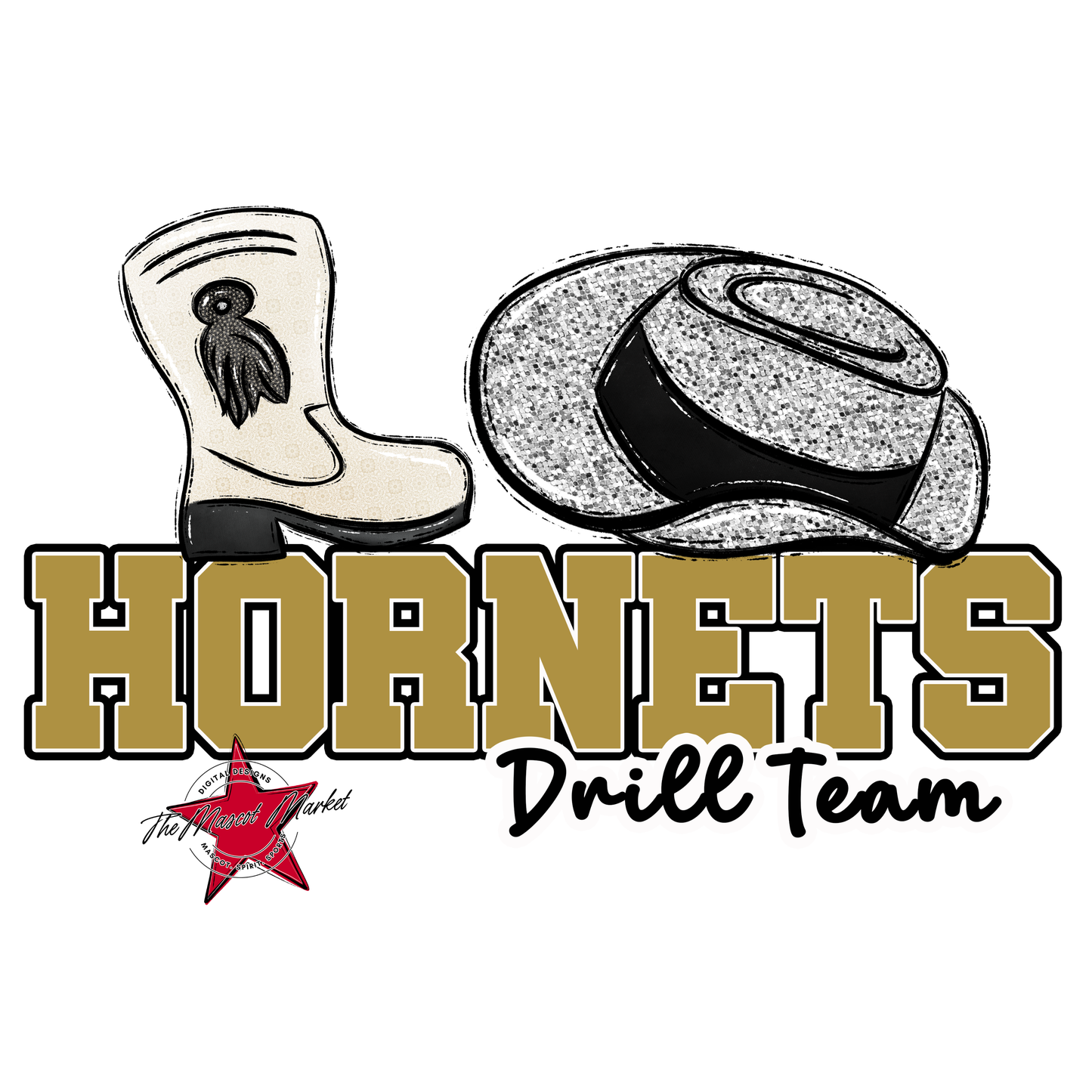 Hornets Varsity Drillteam-Gold