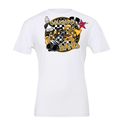 Cougars Circle Band Design-Gold