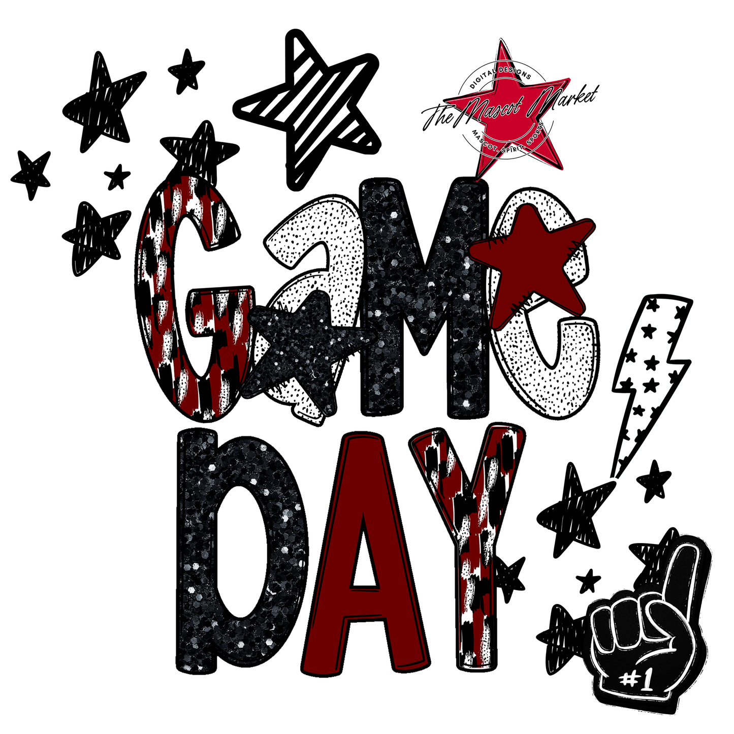 Game Day Scrape Design-Maroon