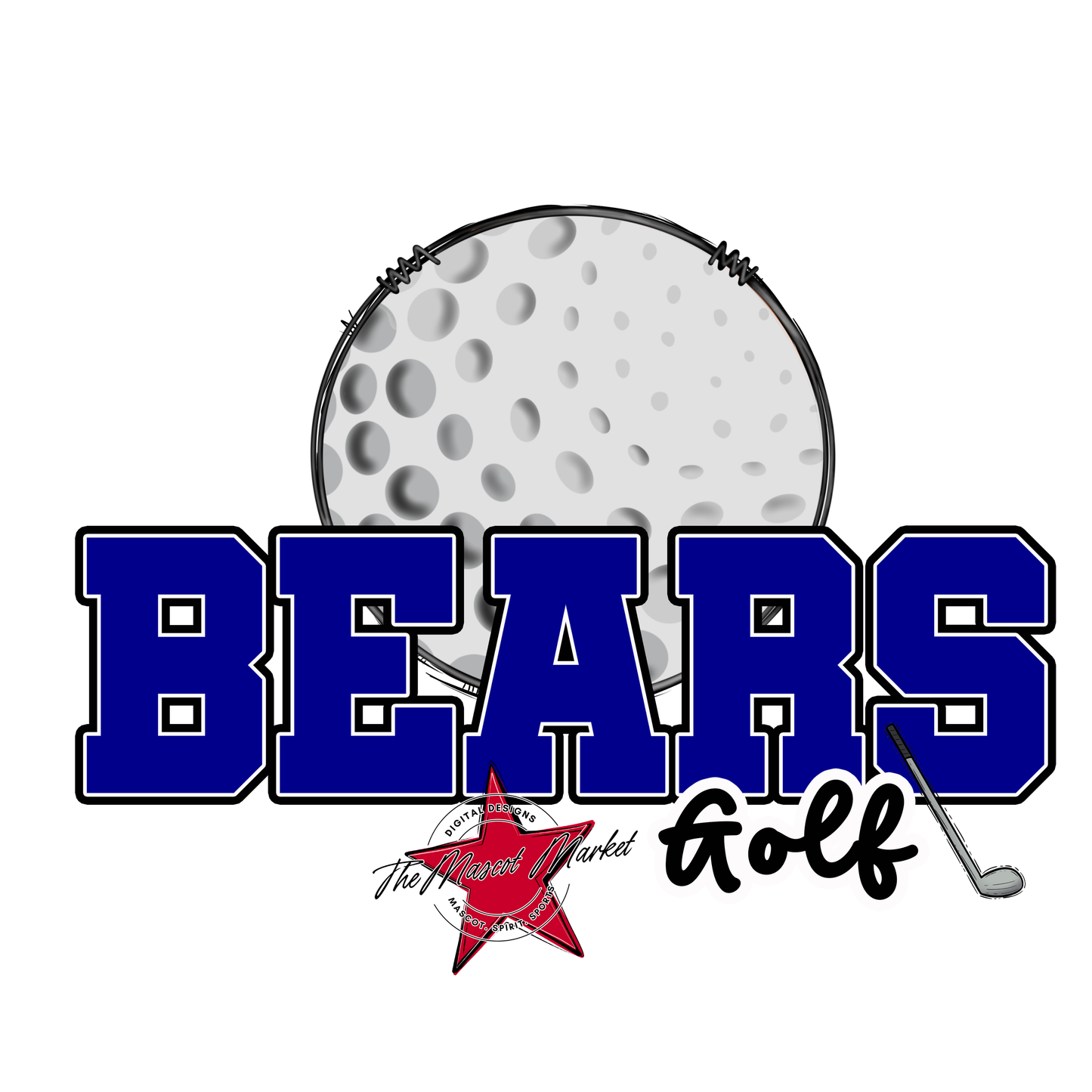 Bears Varsity Golf Design-Blue