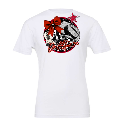 Drill team Circle Design-Red