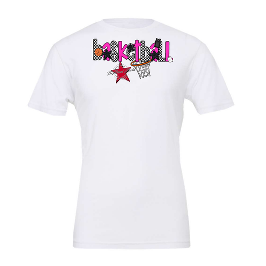 Basketball Checker Alpha-Pink