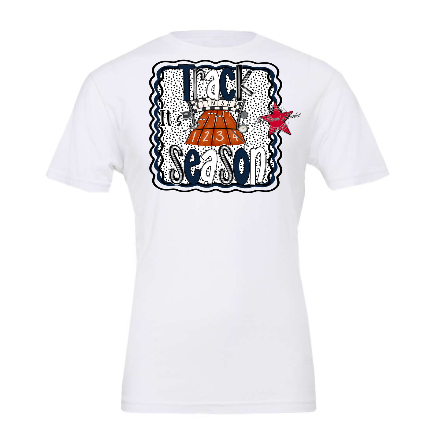 It's Track Season Dot Design-Navy