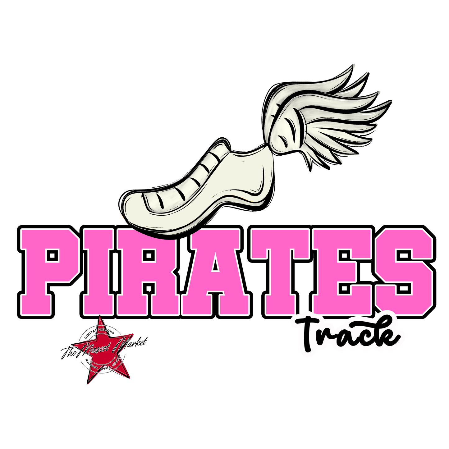 Pirates Varsity Track-Baby Pink