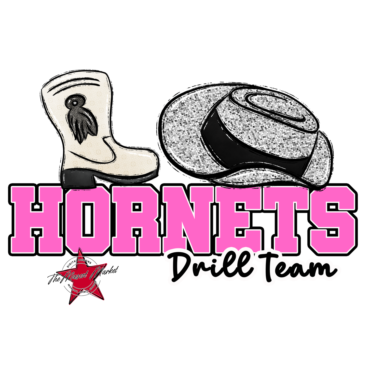 Hornets Varsity Drillteam-Baby Pink
