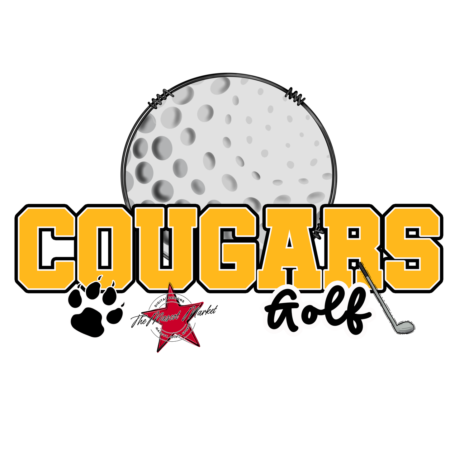 Cougars Varsity Golf-Yellow