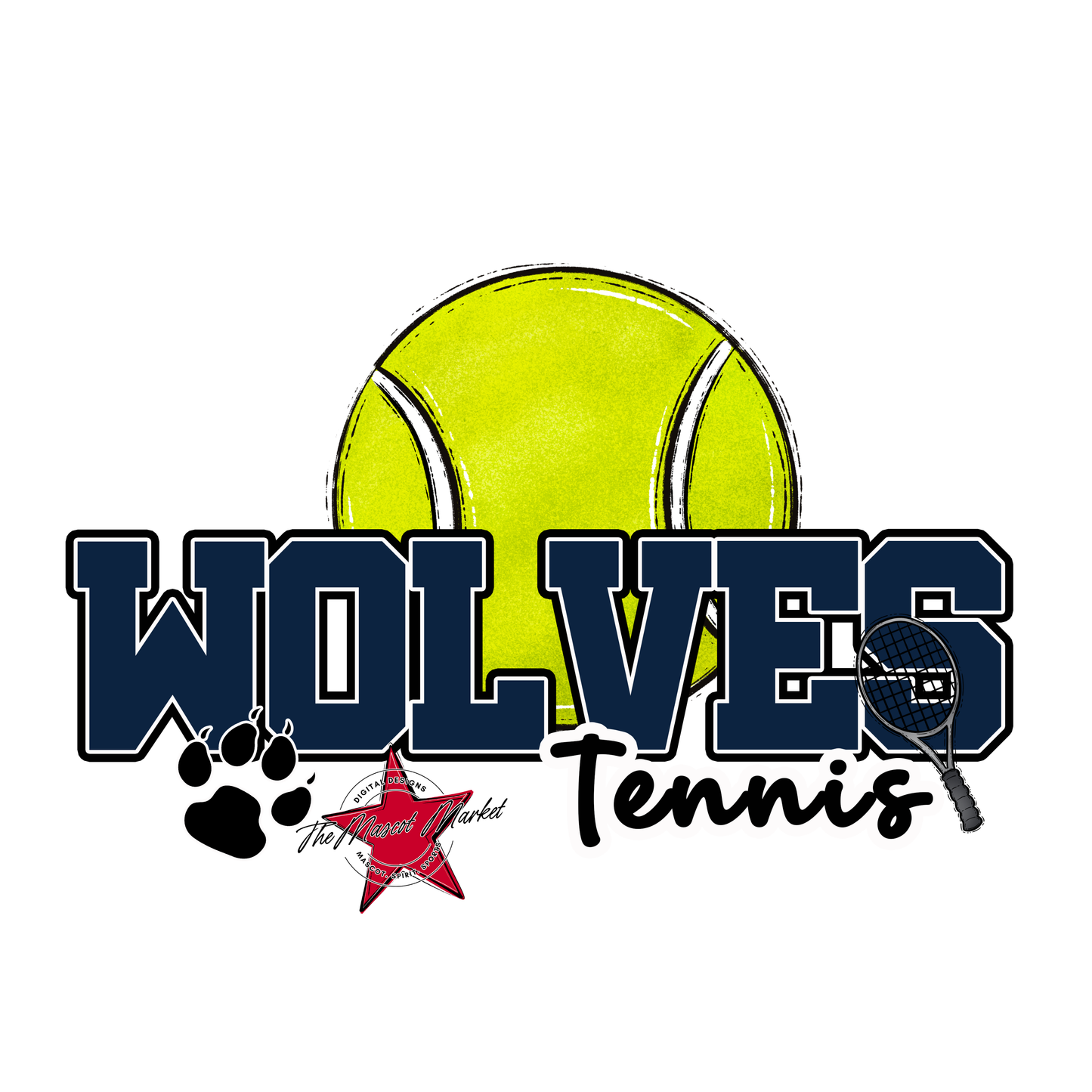 Wolves Varsity Tennis-Navy