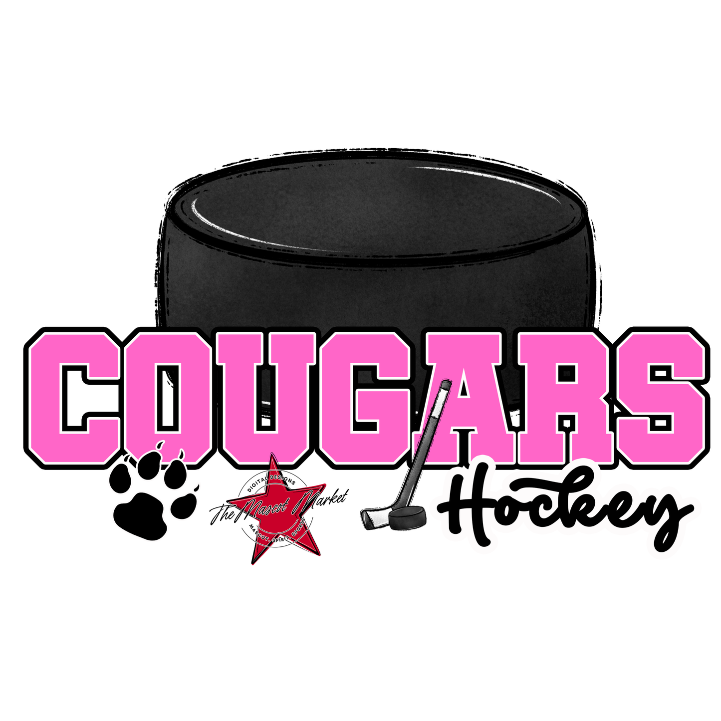 Cougars Varsity Hockey-Baby Pink