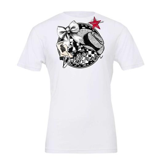 Drill team Circle Design-Black & White