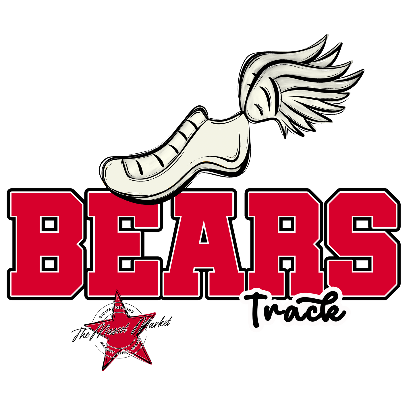 Bears Varsity Track Design-Red