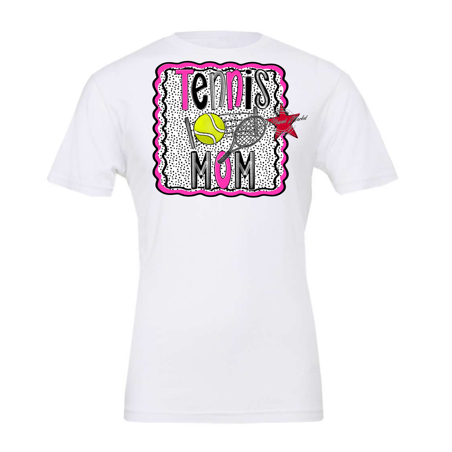 Tennis Mom Dot Design-Pink