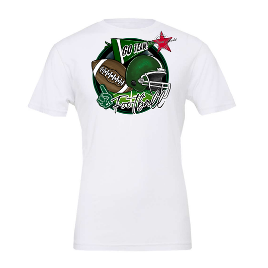 Football Circle Design-Green