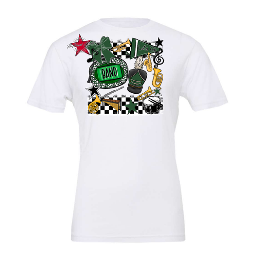 Band Checkers Spirit Design-Green
