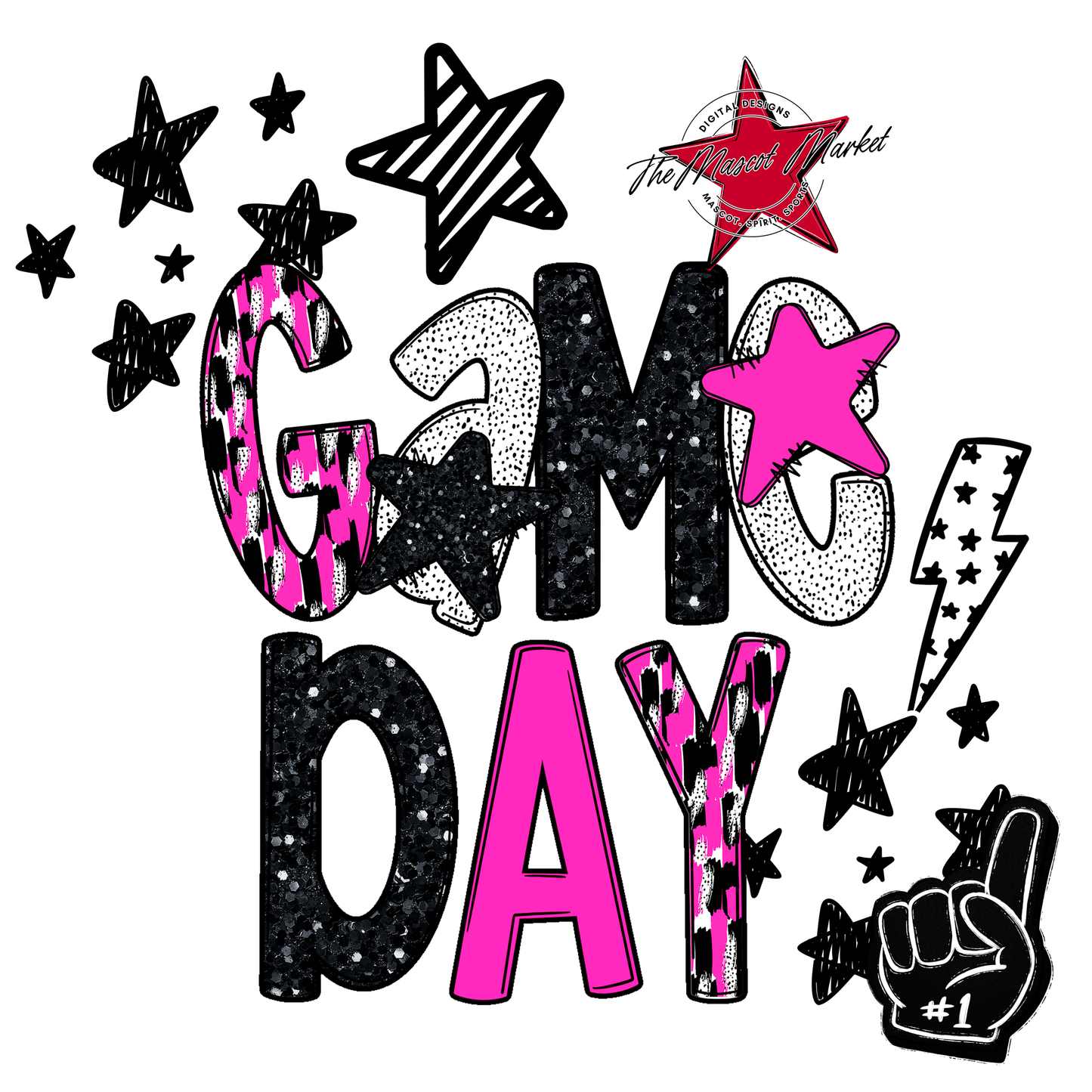 Game Day Scrape Design-Pink