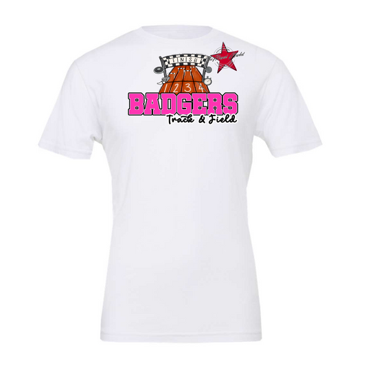 Badgers Varsity Track and Field Design-Pink