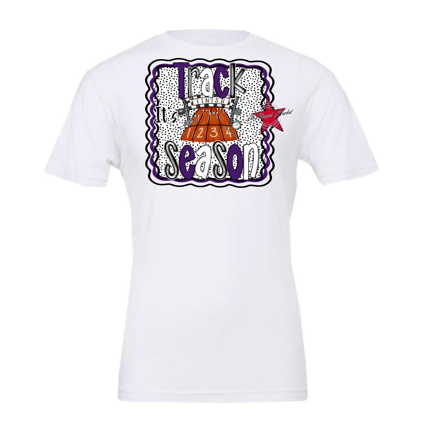 It's Track Season Dot Design-Purple